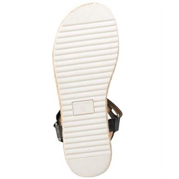 Sun + Stone Women Ankle Strap Espadrille Platform Sandals Rylaan US 9M Black - Picture 5 of 5